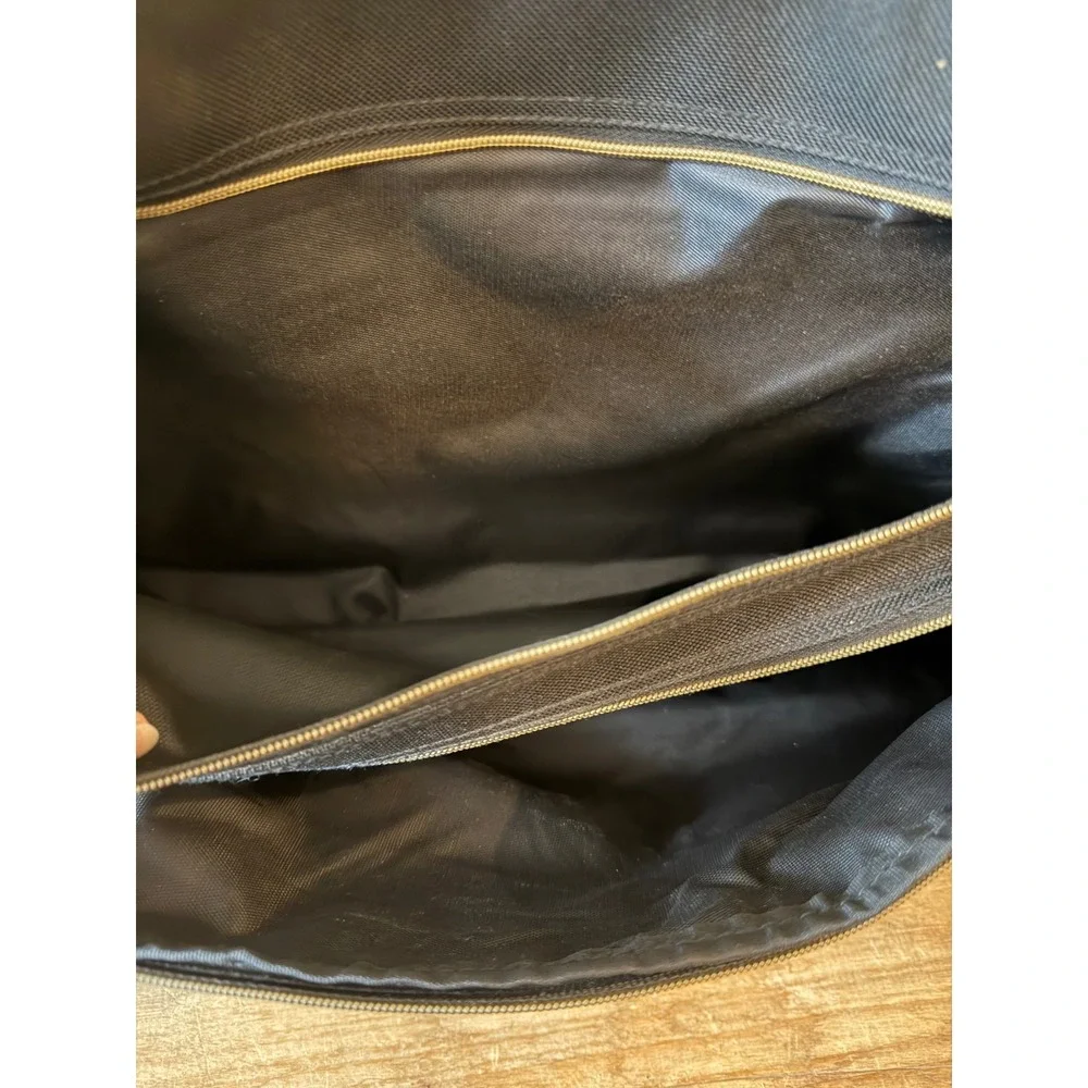 GH Bass & Co Messenger Bag Black Canvas Leather Trim Outdoor Gear Travel Laptop